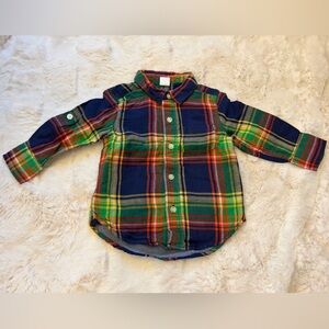 Baby GAP Multicolor Plaid Kids Shirt